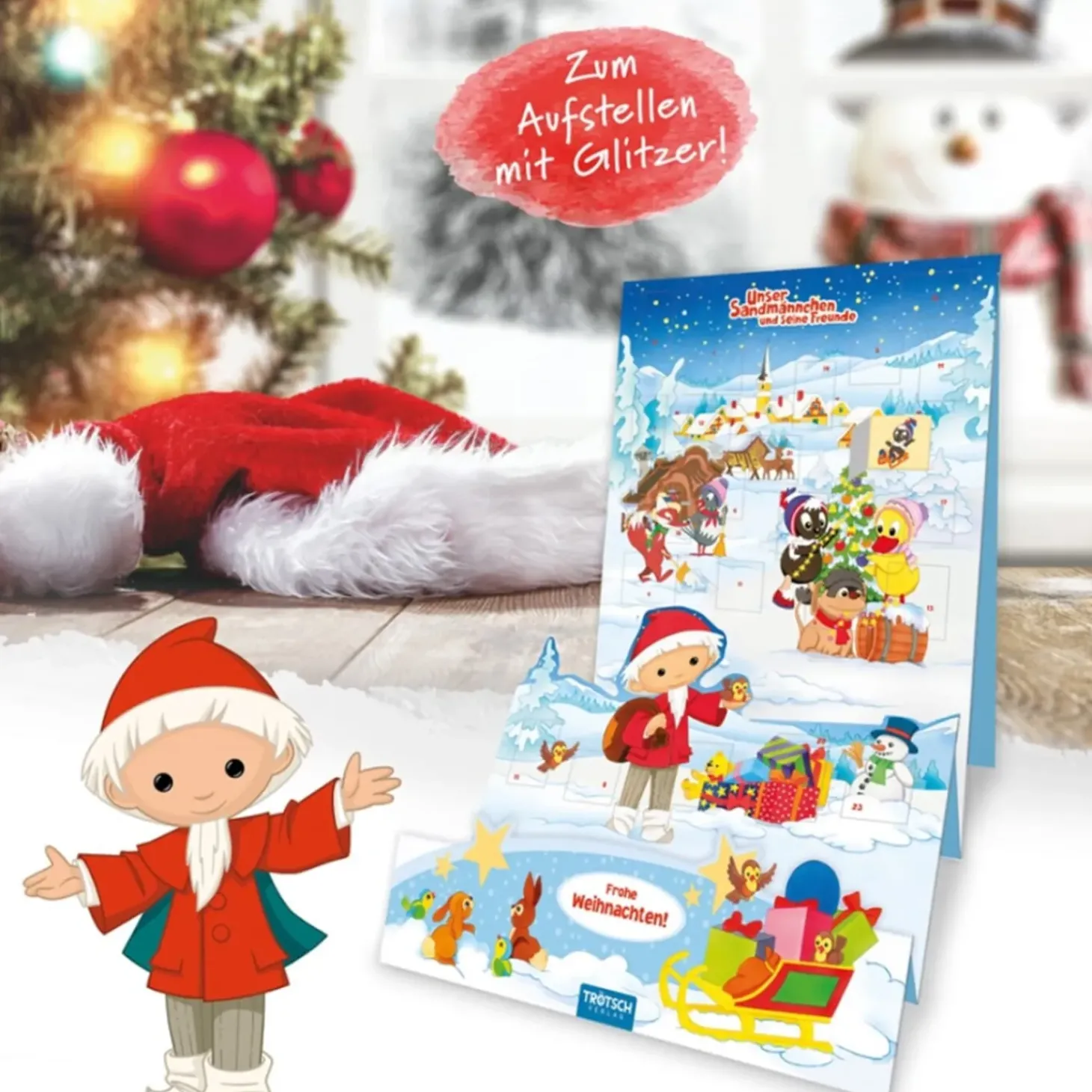 Aufstell-Adventskalender "Sandmann"