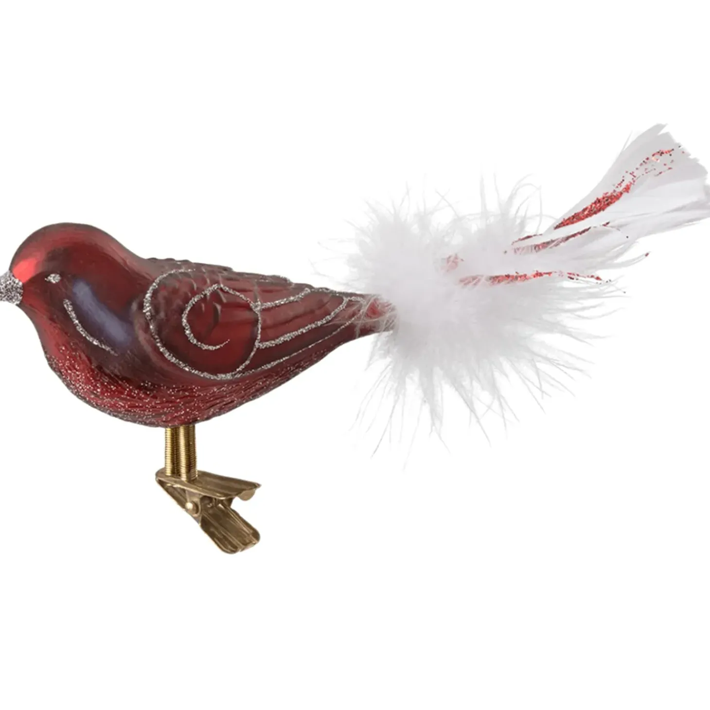 Glasvogel Bordeaux-Silber