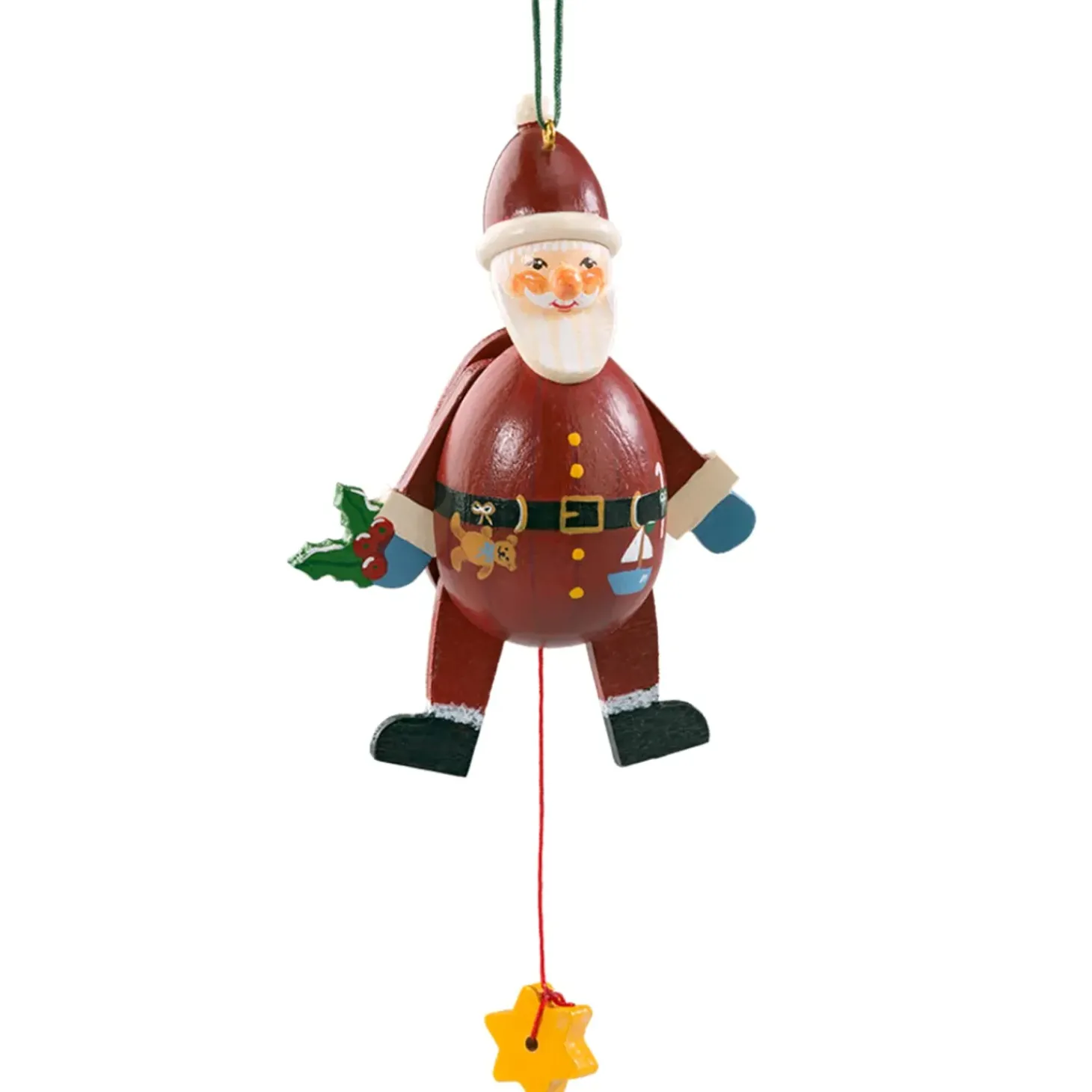 Hampelmann Weihnachtsmann Rund