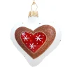 Herz Weis Matt Mit Lebkuchen Herz