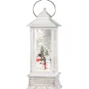 Led Schneelaterne "Schneemanner", 27,5 Cm