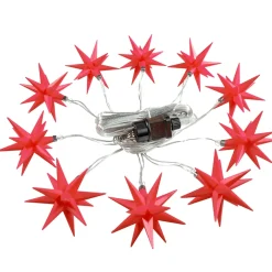 Led Sternenkette Mit 10 Sternen, Rot