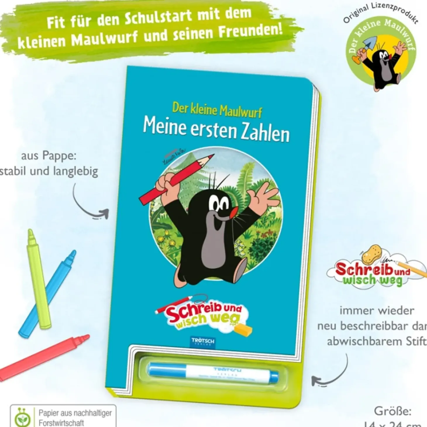 Lernheft "Meine Ersten Zahlen - Der Kleine Maulwurf"