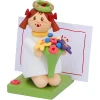 Madchen Mit Blumen "Viele Gruse"