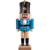 Nussknacker "Gardesoldat", Blau/Lasiert, 20,5 Cm