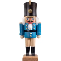 Nussknacker "Gardesoldat", Blau/Lasiert, 20,5 Cm