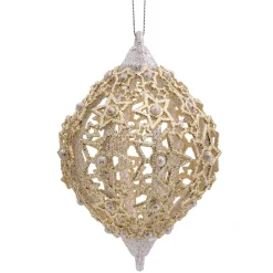 Olive Mit Filigranen Sternen, Gold
