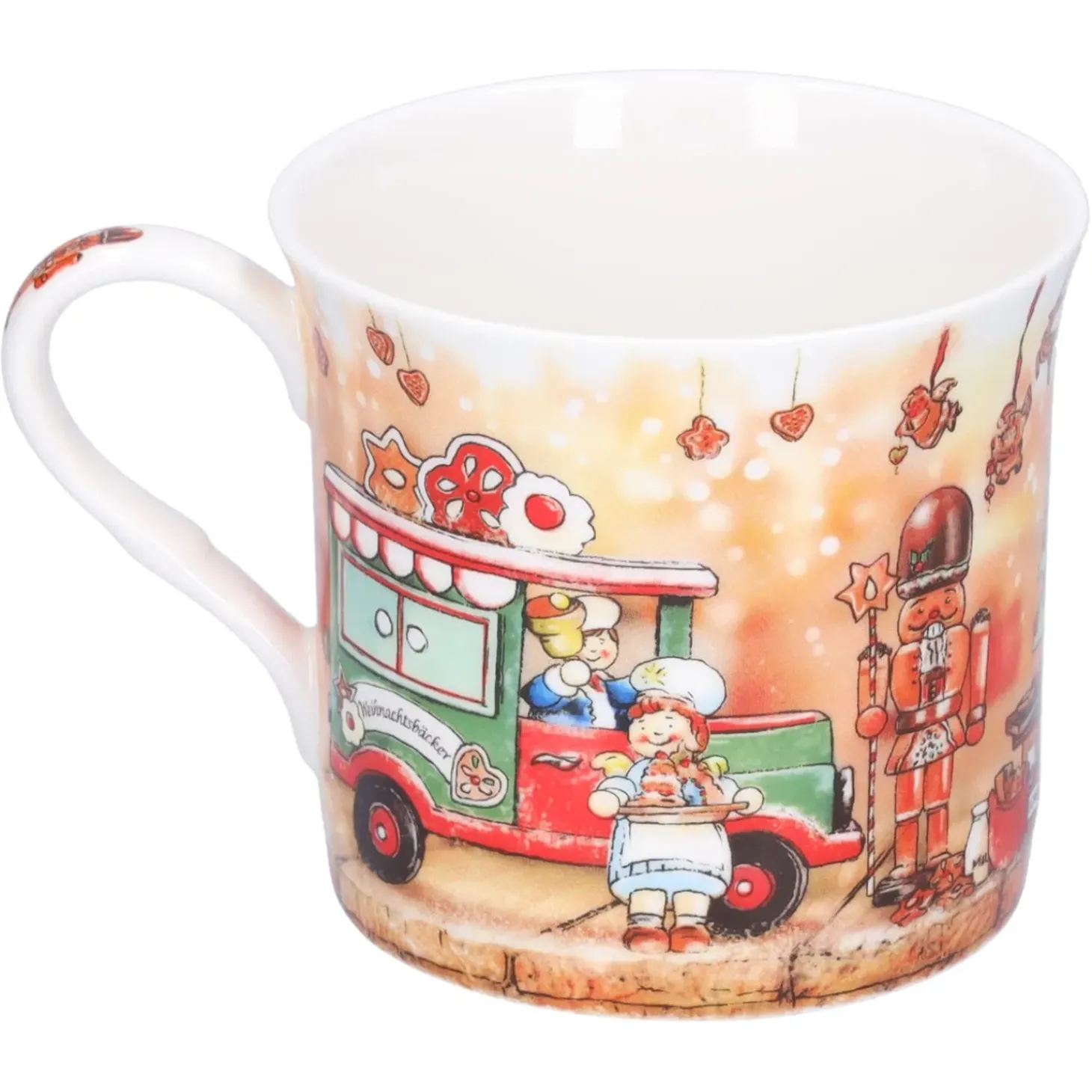 Porzellan-Tasse "Weihnachtsbackerei"
