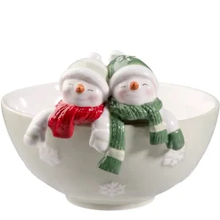 Schale Mit Schneemannern