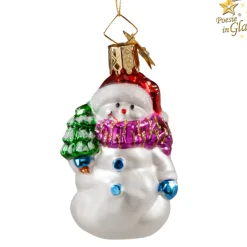 Schneemann Mit Baum
