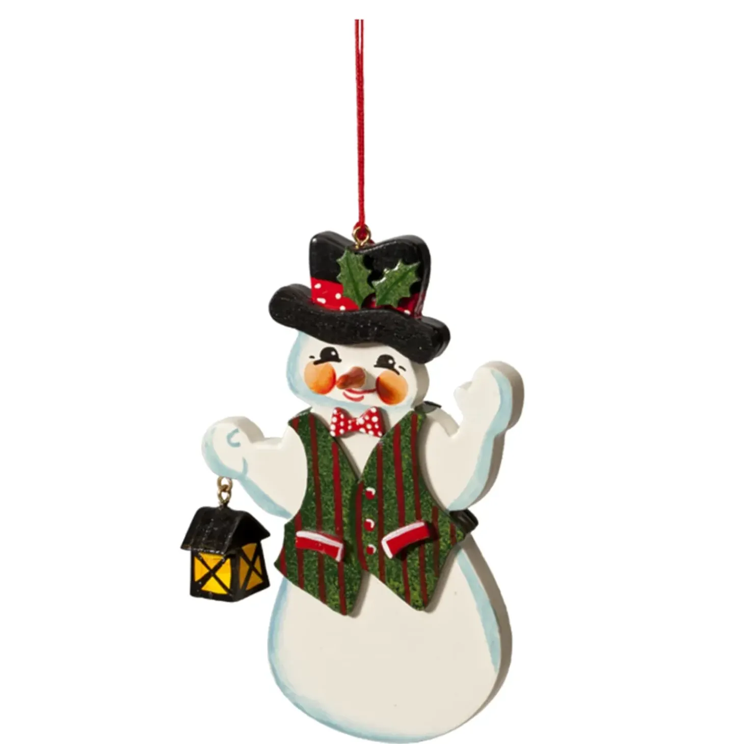 Schneemann Mit Laterne