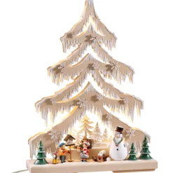 Schwibbögen "Tanne Winterwald", 115V Mit Usb A-Anschluss