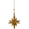 Stern Mit Glimmer, Gold, 10,5Cm