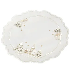 Tischdecke "Winterdorf" R 28 Cm