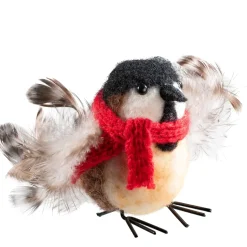 Vogel Mit Schal Aus Filz