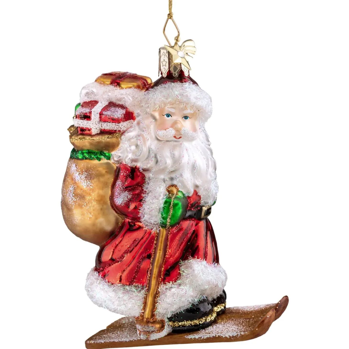 Weihnachtsmann Als Skifahrer