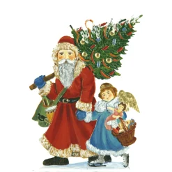 Weihnachtsmann Mit Engel