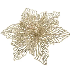 Weihnachtsstern Mit Clip, Gold