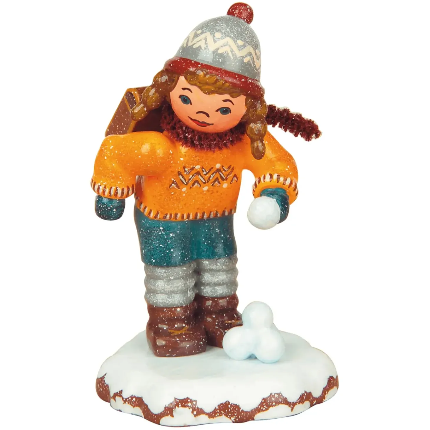 Winterkinder Schulmadchen