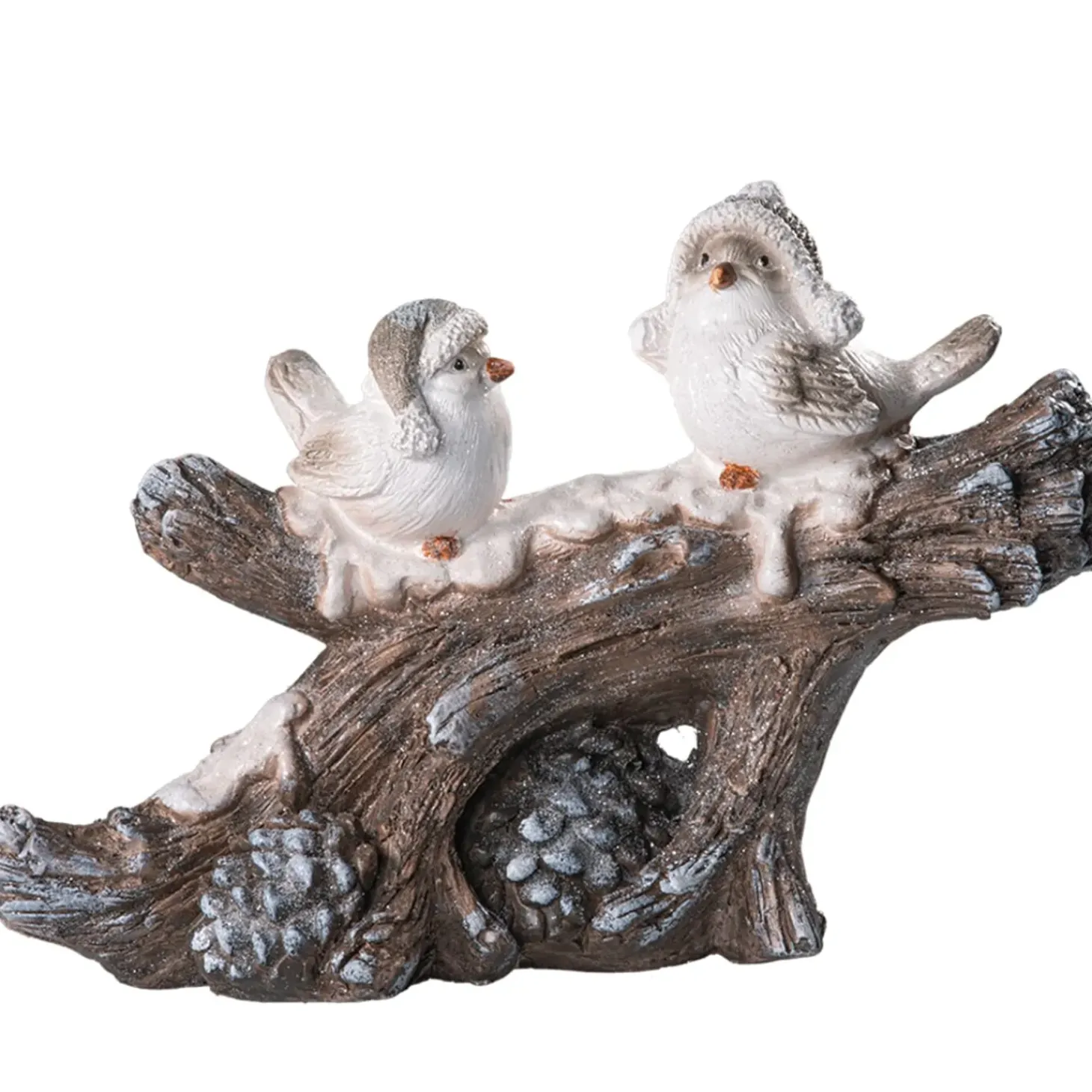 Zwei Vogelchen Auf Winterast